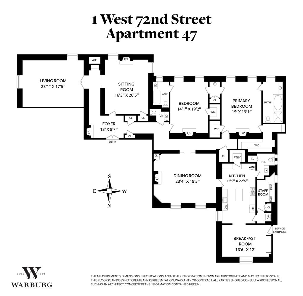 1 West 72nd Street 47 Central Park West New York NY 10023